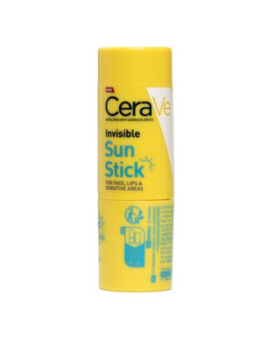 CeraVe Stick solaire invisible SPF 50+ Tube de 8 grammes