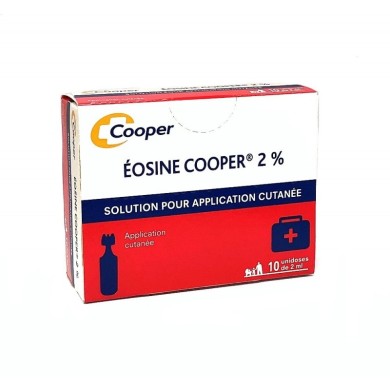 COOPER Eosine aqueuse Unidoses Boite de 10 unidoses de 2 ml