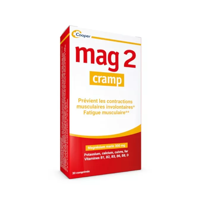 MAG 2 CRAMP Magnésium Marin Boite de 30 Comprimés