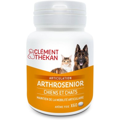 Clement thekan ARTHROSENIOR Complément Alimentaire Chien et chat Boite de 60