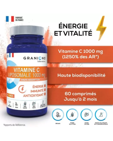 GRANIONS Vitamine C 1000mg Boite de 60 Comprimés