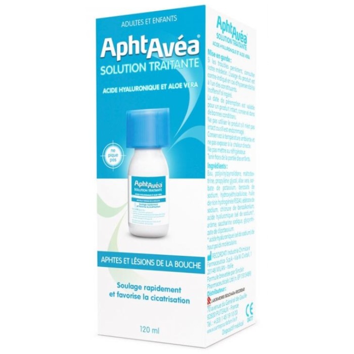 APHTAVEA Solution traitante aphtes et lésions buccales Flacon de 120 ml