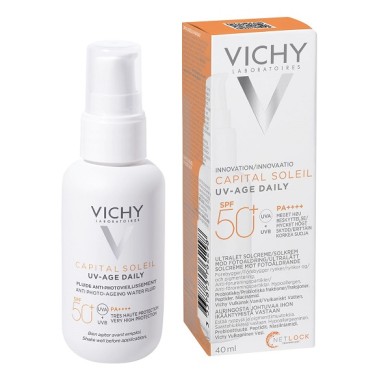 VICHY CAPITAL SOLEIL UV-AGE DAILY 50+ Fluide anti-photovieillisement  Tube de 40 ml