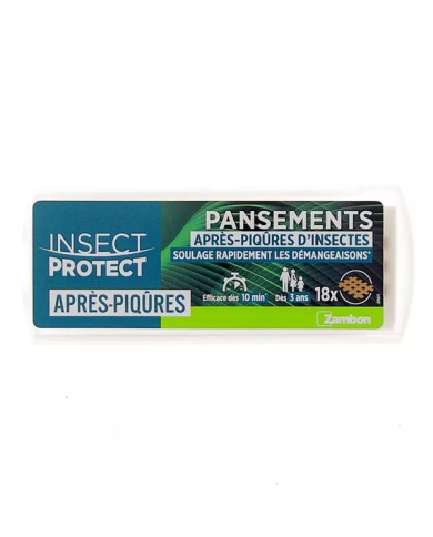 Insect Protect pansements après-piqûres Boite de 18 unités