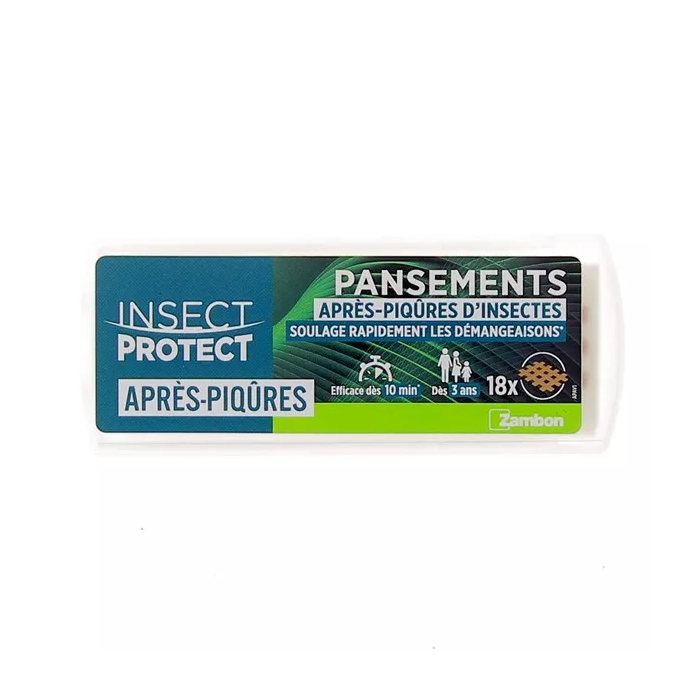 Insect Protect pansements après-piqûres Boite de 18 unités