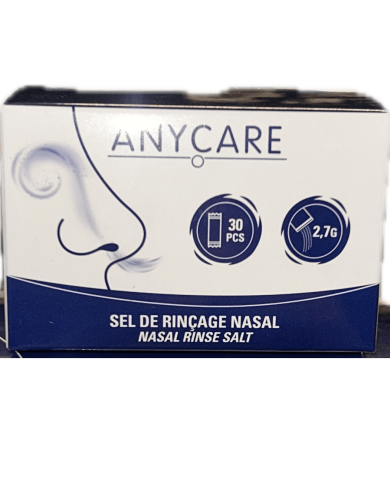 ANYCARE Boite de 30 sachets de sel de rinçage nasal