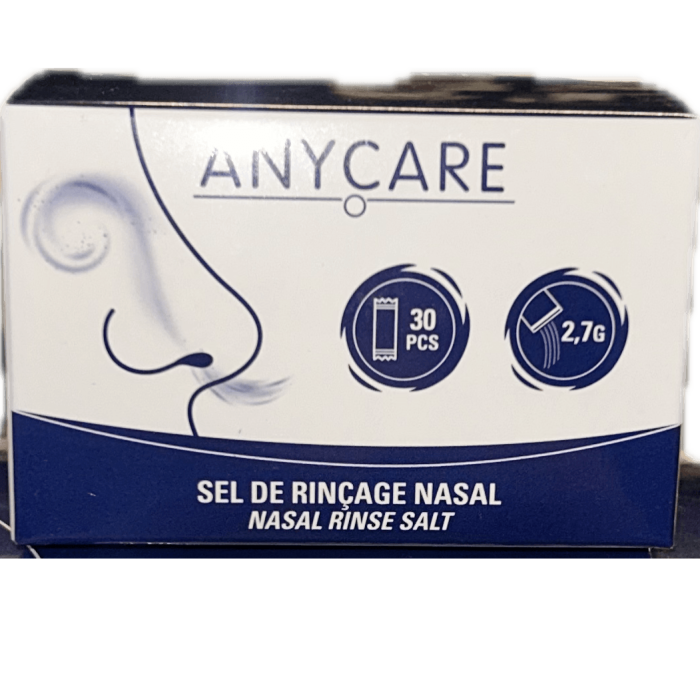 ANYCARE Boite de 30 sachets de sel de rinçage nasal