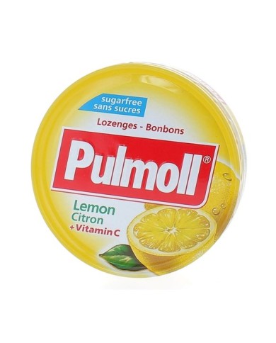 Pulmoll pastilles citron + vit C sans sucres Boîte de 45 g