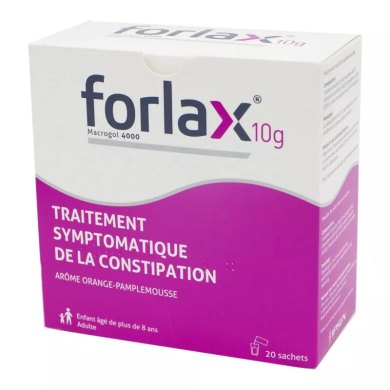 FORLAX Constipation chez l'adulte Boite de 10 sachets