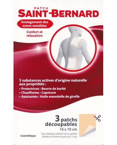 Patch Saint-Bernard Confort et relaxation Boite de 3 Patchs découpables