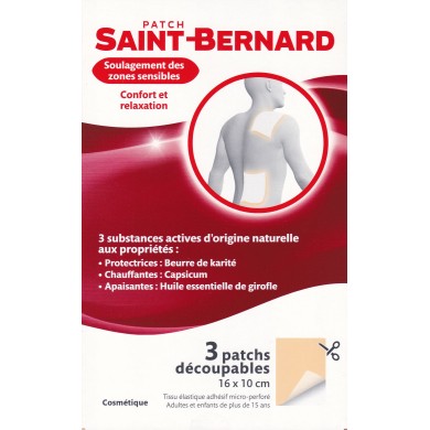 Patch Saint-Bernard Confort et relaxation Boite de 3 Patchs découpables