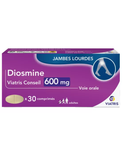 DIOSMINE viatris  600 mg Boite de 30 comprimés