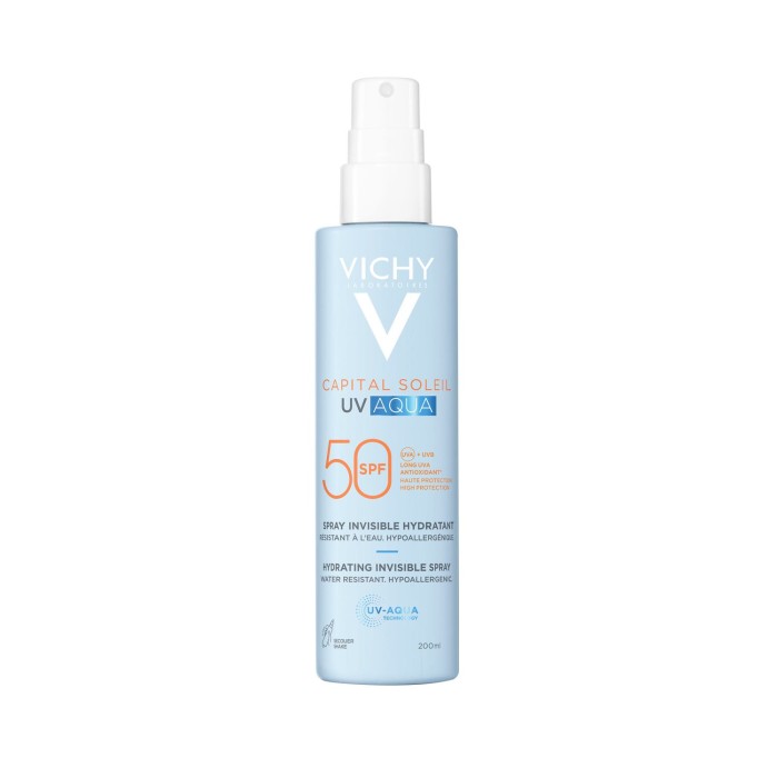 Vichy Capital Soleil UV SPF50 Aqua Spray Invisible Hydratant de 200 ml