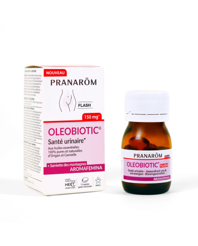 PRANAROM Aromafemina Oleobiotic santé urinaire FLASH Flacon de 15 capsules