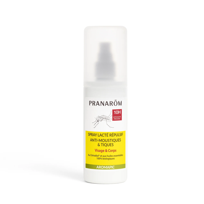 PRANAROM Aromapic Spray lacté anti-moustiques et tiques Flacon de100 ml