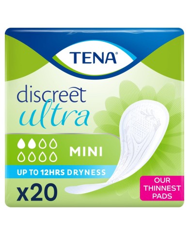 TENA DISCREET Mini Paquet de 20 serviettes