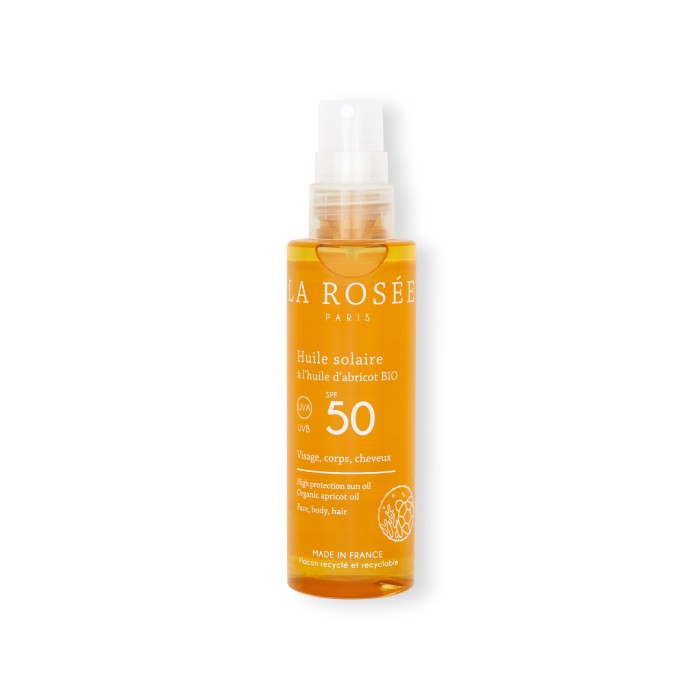 La Rosée Huile solaire à l'huile d'abricot BIO SPF 50 Spray de 150 ml