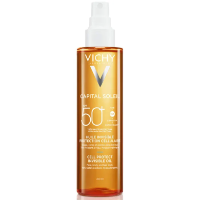 Vichy Capital Soleil Huile Invisible SPF50 Spray de 200 ml