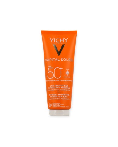 VICHY CAPITAL SOLEIL Lait protecteur Hydratant invisible SPF50+ Tube de 300 ml