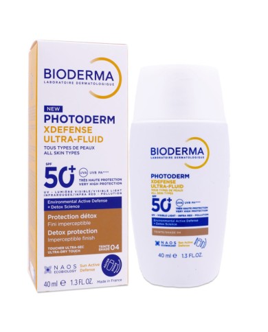 BIODERMA PHOTODERM XDEFENSE ULTRA FLUID SPF50+ TEINTE SHADE 04 Tube de 40ML
