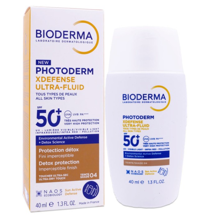 BIODERMA PHOTODERM XDEFENSE ULTRA FLUID SPF50+ TEINTE SHADE 04 Tube de 40ML
