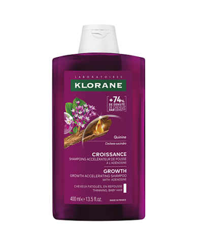 KLORANE Shampoing à la QUININE Flacon de 400 ml