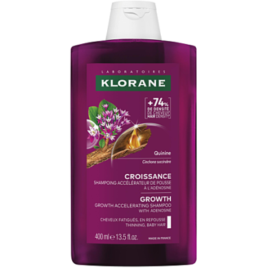 KLORANE Shampoing à la QUININE Flacon de 400 ml
