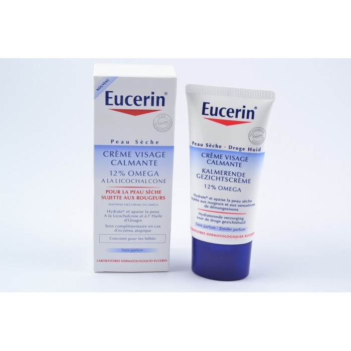 EUCERIN OMEGA Crème visage calmante sans parfum Tube de 50ml