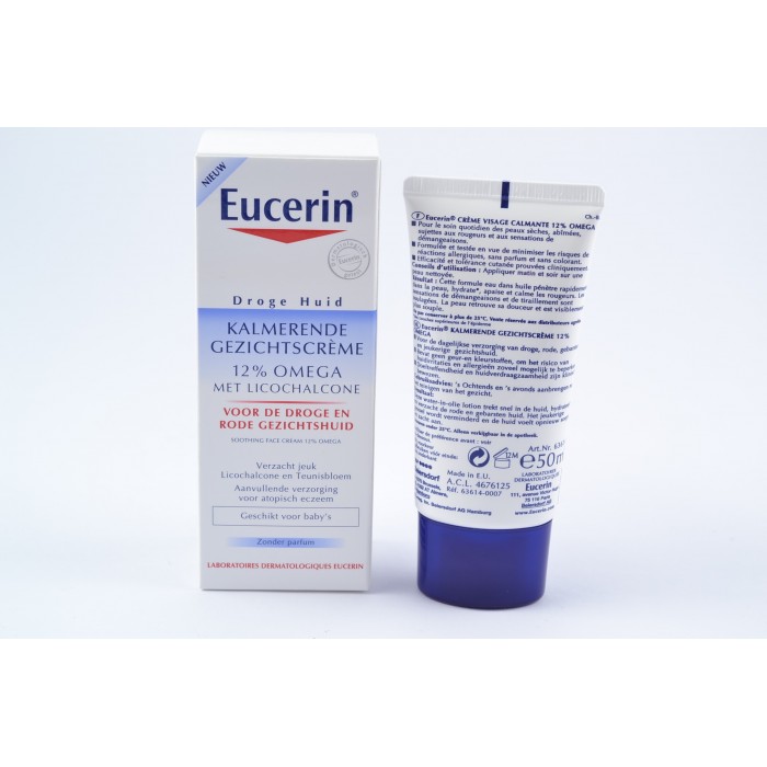 EUCERIN OMEGA Crème visage calmante sans parfum Tube de 50ml
