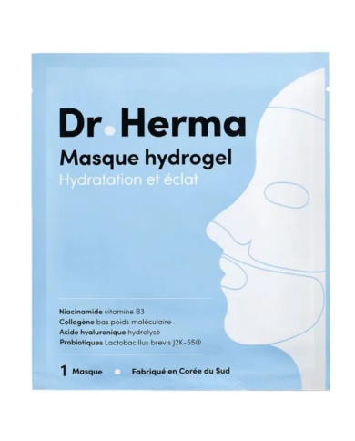 Dr Herma Masque Hydrogel Hydratation et éclat Sachet de 1 masque