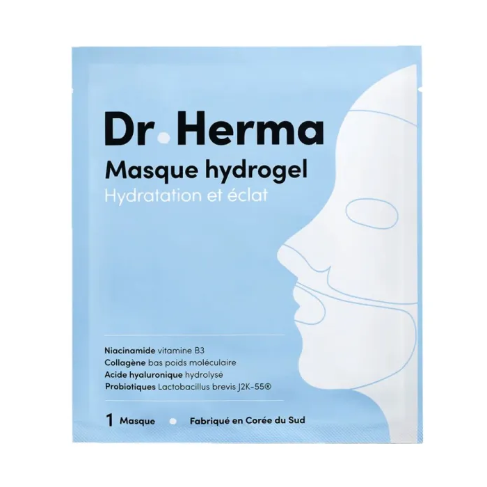 Dr Herma Masque Hydrogel Hydratation et éclat Sachet de 1 masque