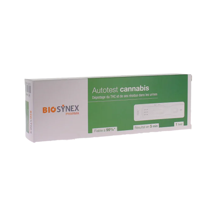 Biosynex Autotest urinaire cannabis THC Boite d'un test