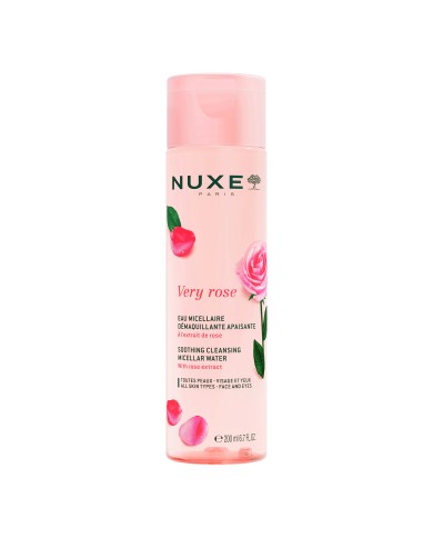 NUXE VERY ROSE Eau Micellaire démaquillante Apaisante 3-en-1 Flacon de 200 ml