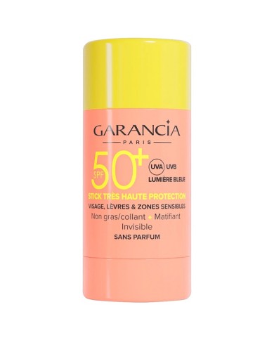 Garancia Stick Visage, Lèvres et Zones Sensibles SPF50+ Tube de 15 g