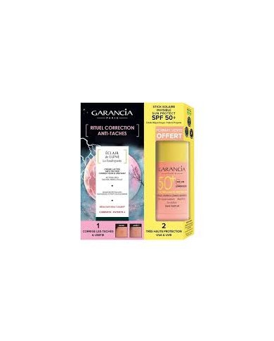 Garancia Eclair de lune La Foudroyante Crème anti taches Tube de 30 ml + stick solaire spf 50 +