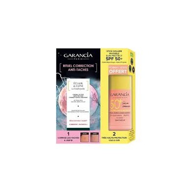 Garancia Eclair de lune La Foudroyante Crème anti taches Tube de 30 ml + stick solaire spf 50 +