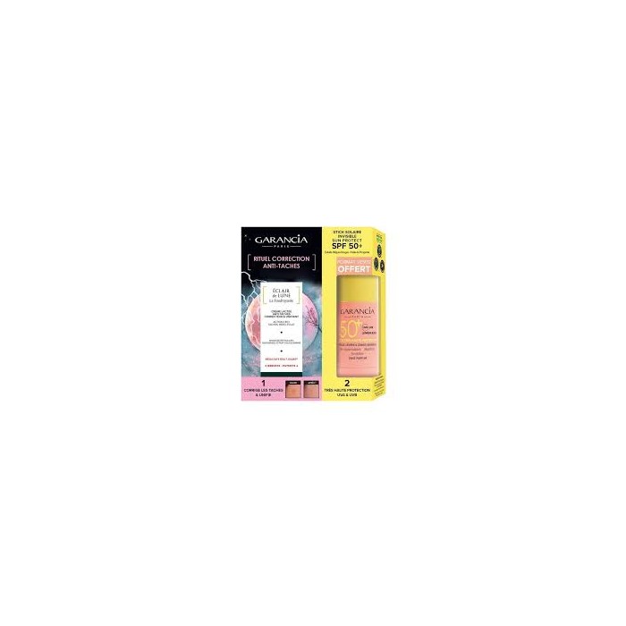 Garancia Eclair de lune La Foudroyante Crème anti taches Tube de 30 ml + stick solaire spf 50 +