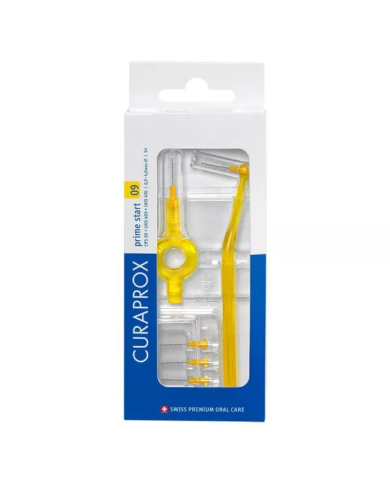 Curaprox CPS 09 Prime start 5 brossettes interdentaires + manche