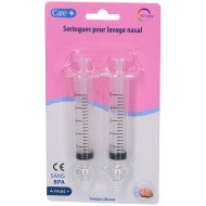 CARE + SERINGUES pour lavage nasal 4 mois et + Boite de 2