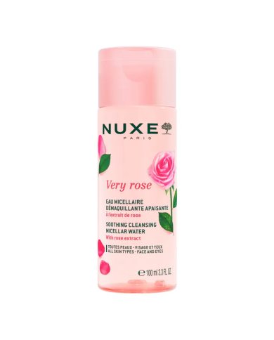 NUXE VERY ROSE Eau Micellaire démaquillante Apaisante 3-en-1 Flacon de 100 ml