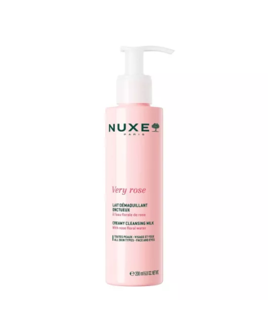 NUXE VERY ROSE Lait Démaquillant Onctueux Flacon pompe de 200ml