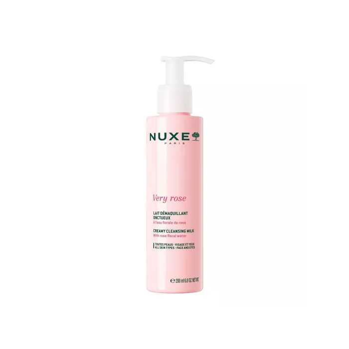 NUXE VERY ROSE Lait Démaquillant Onctueux Flacon pompe de 200ml