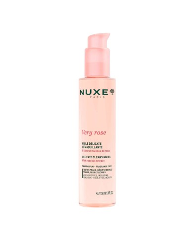 NUXE VERY ROSE Huile Délicate Démaquillante Flacon pompe de 150 ml