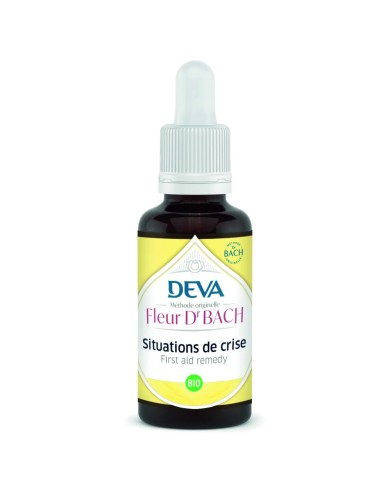 DEVA Fleur Dr Bach Bio et sans alcool contre les situation de crise Flacon de 30 ml