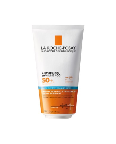 La Roche-Posay ANTHELIOS UVMUNE 400  Lait Solaire Hydratant Visage & Corps SPF50+  Tube de150ml