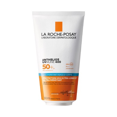 La Roche-Posay ANTHELIOS UVMUNE 400  Lait Solaire Hydratant Visage & Corps SPF50+  Tube de150ml