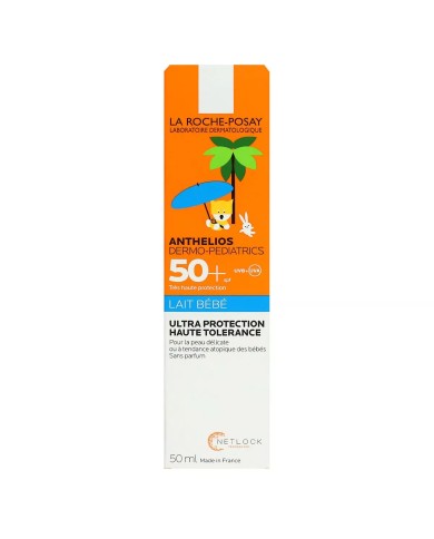 LA ROCHE POSAY Anthelios Dermo-Pediatrics Lait Solaire Hydratant SPF 50+ Tube de 50 ml