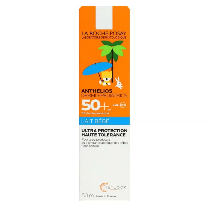 LA ROCHE POSAY Anthelios Dermo-Pediatrics Lait Solaire Hydratant SPF 50+ Tube de 50 ml