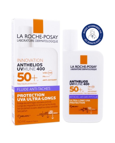 La Roche Posay Anthelios UVMUNE 400 fluide solaire SPF50+ anti-taches visage Tube de 50ml