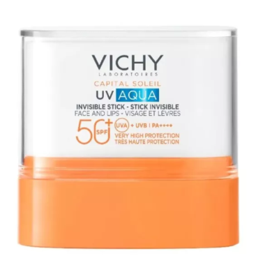 VICHY Capital Soleil UV-Aqua SPF50+ Stick Solaire Invisible Visage et Lèvres 10g